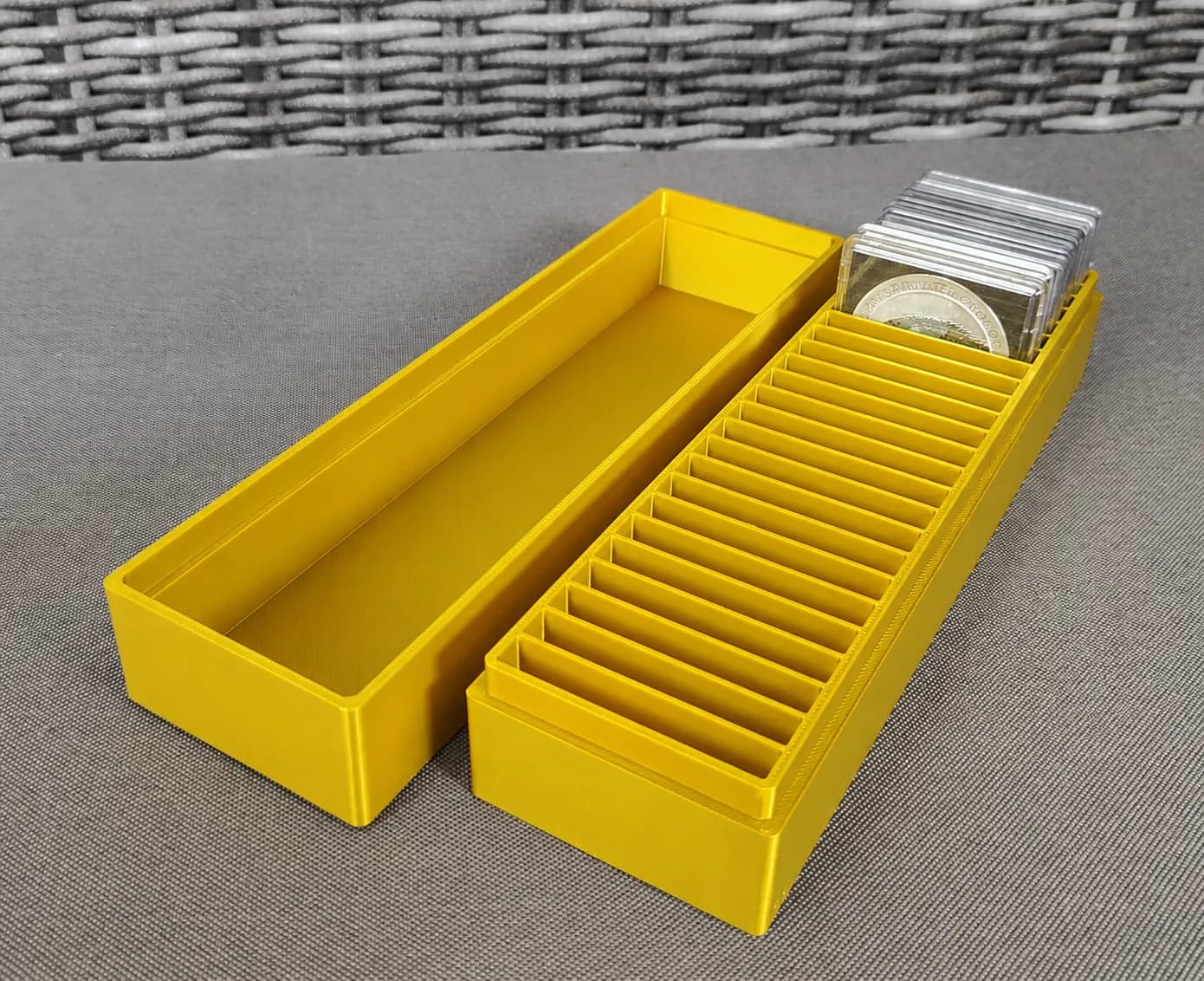 Münzbox für 25x Silbermünzen in Quadrumkapseln Bild 7