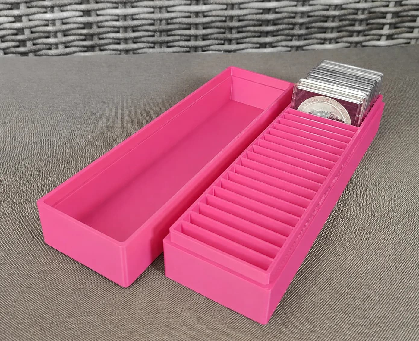Münzbox für 25x Silbermünzen in Quadrumkapseln Bild 9