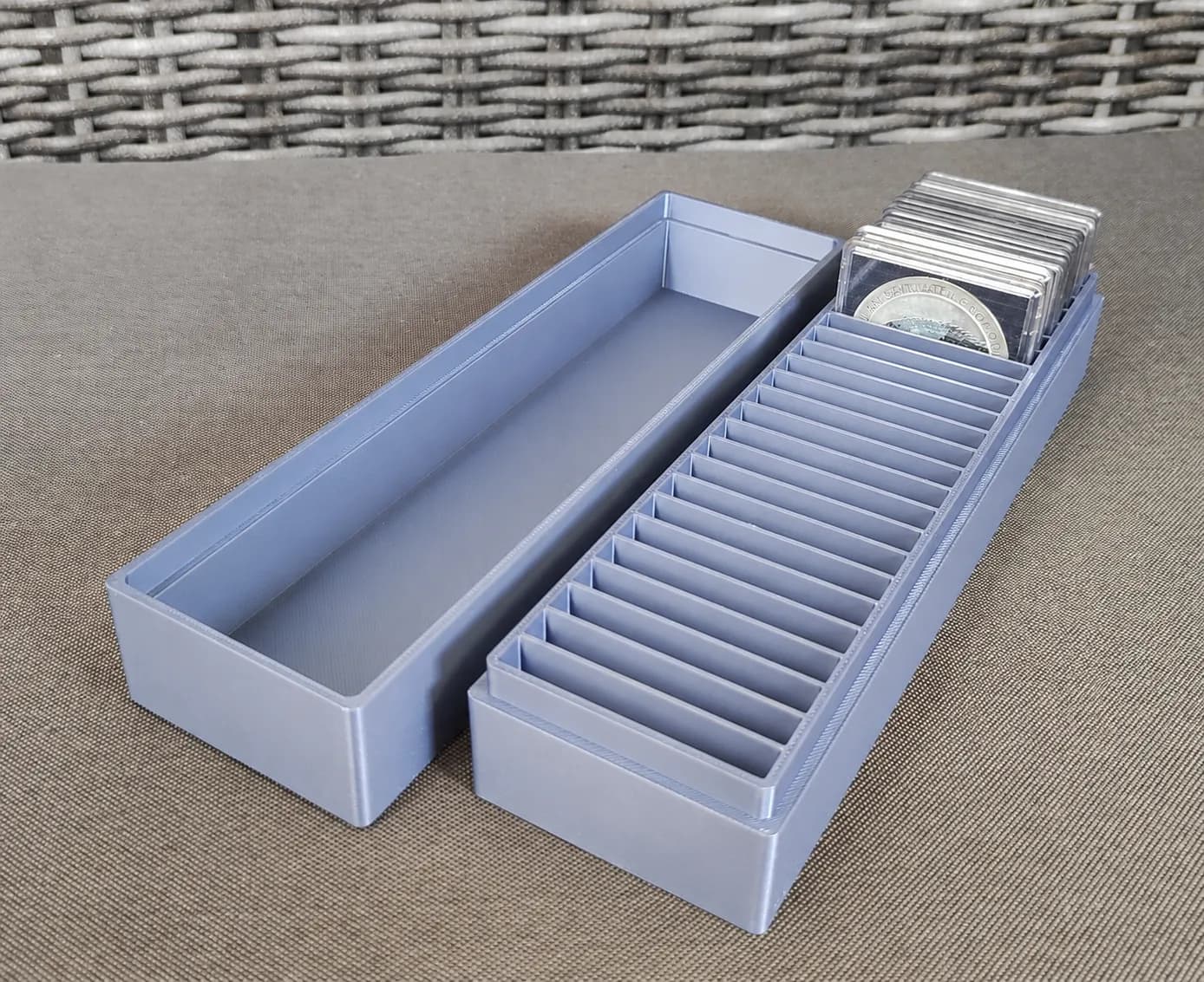 Münzbox für 25x Silbermünzen in Quadrumkapseln Bild 8