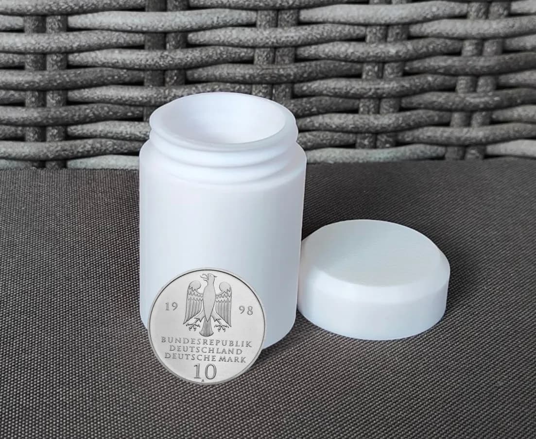 Münztube für 25x 10 DM Silber Gedenkmünzen