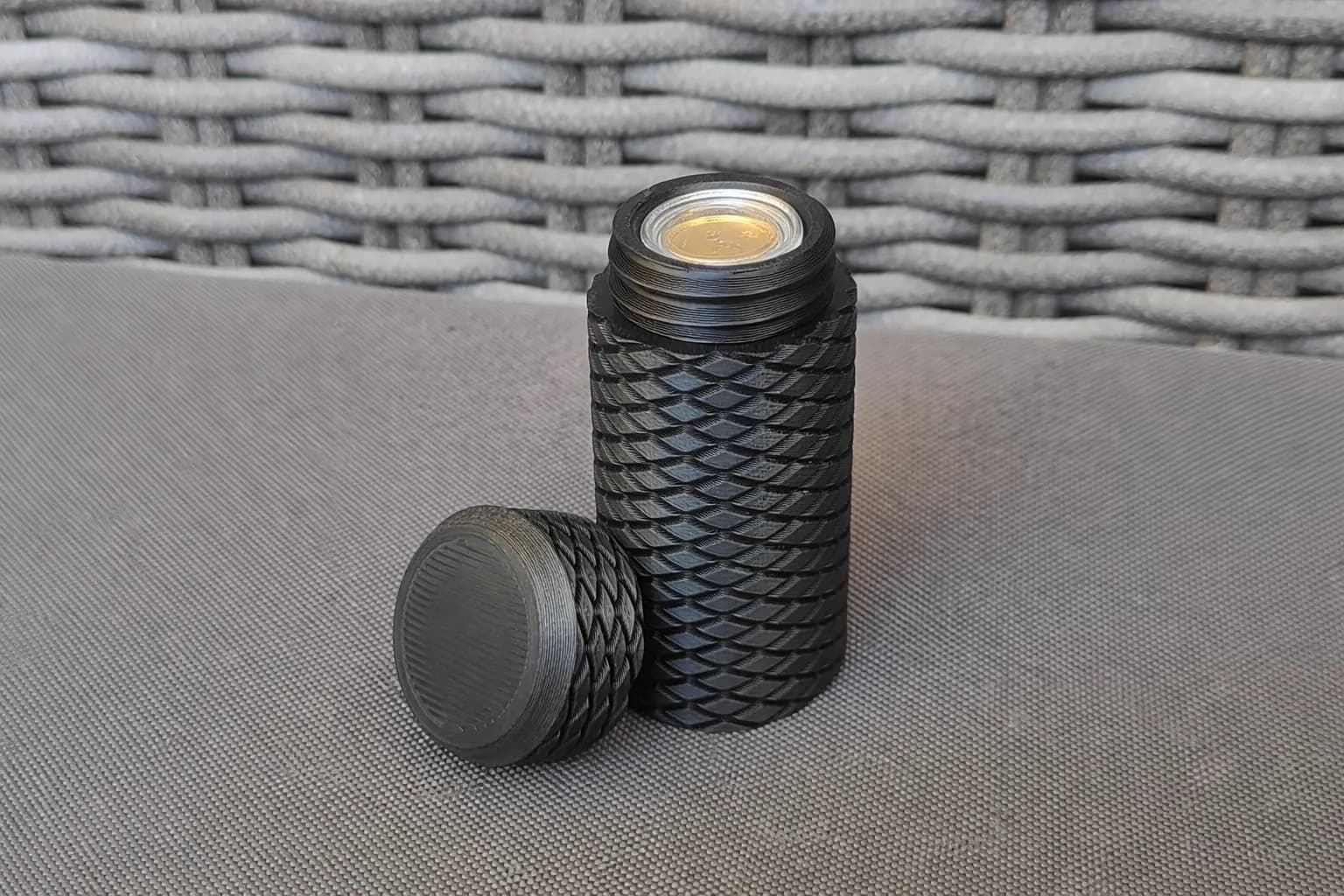 Münztube mit Diamantmuster für 1 Oz Silbermünzen Bild 2