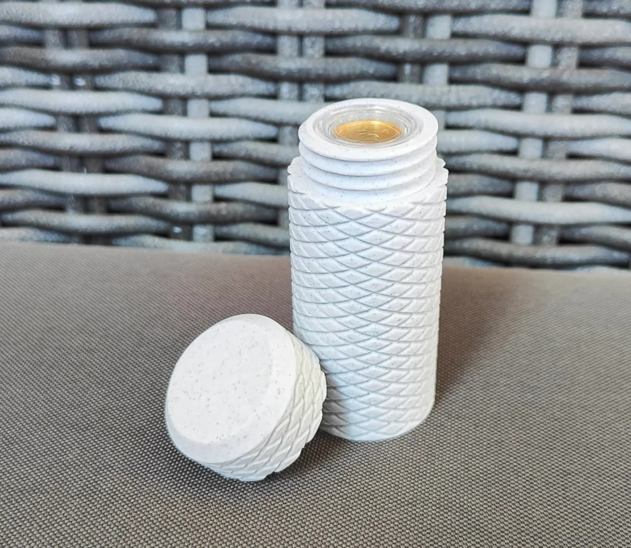 Münztube mit Diamantmuster für 1/10 Oz Goldmünzen Bild 7