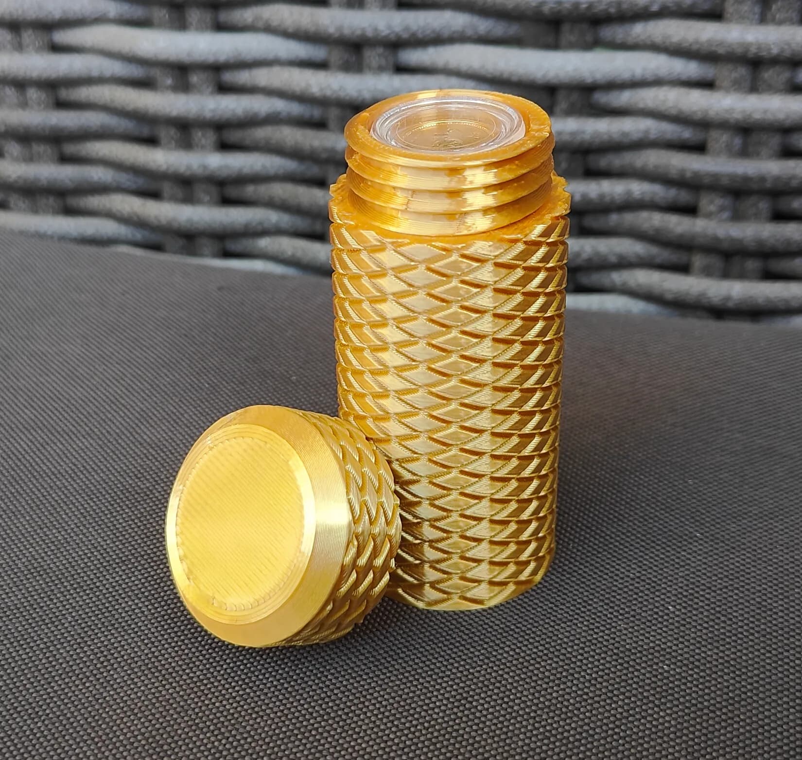 Münztube mit Diamantmuster für 1/10 Oz Goldmünzen Bild 4