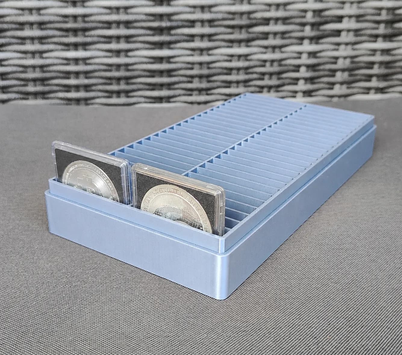 Münzbox für 50x Silbermünzen in Quadrumkapseln Bild 7