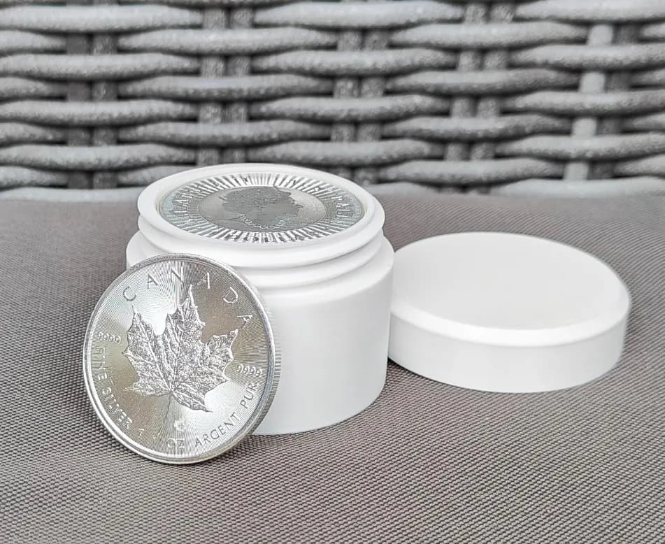 Münztube für 10x 1 Oz Silbermünzen - 39mm Bild 6