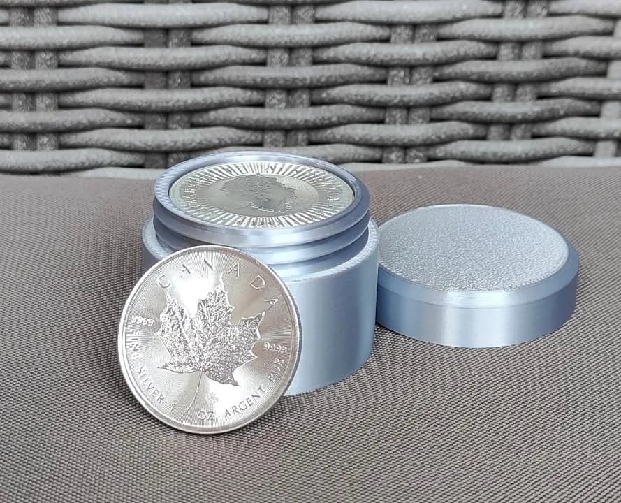 Münztube für 10x 1 Oz Silbermünzen - 39mm Bild 10