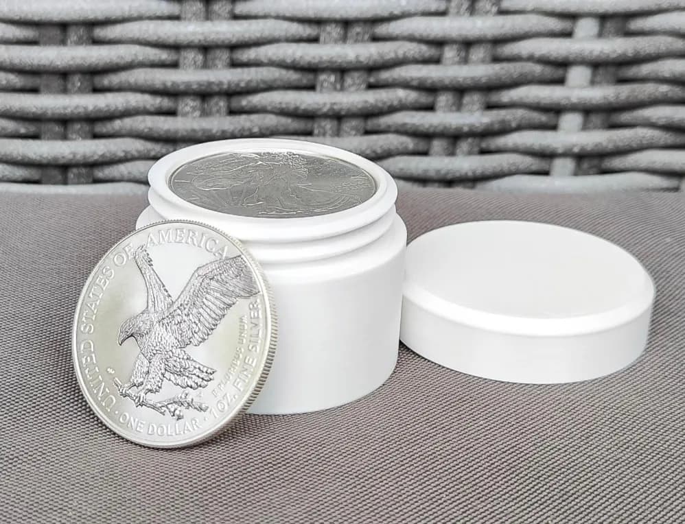 Münztube für 10x 1 Oz Silbermünzen - 40,6mm Bild 6