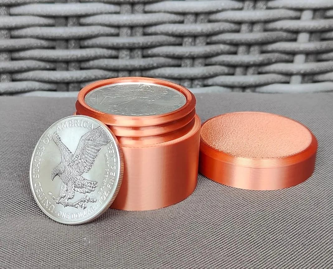 Münztube für 10x 1 Oz Silbermünzen - 40,6mm Bild 12