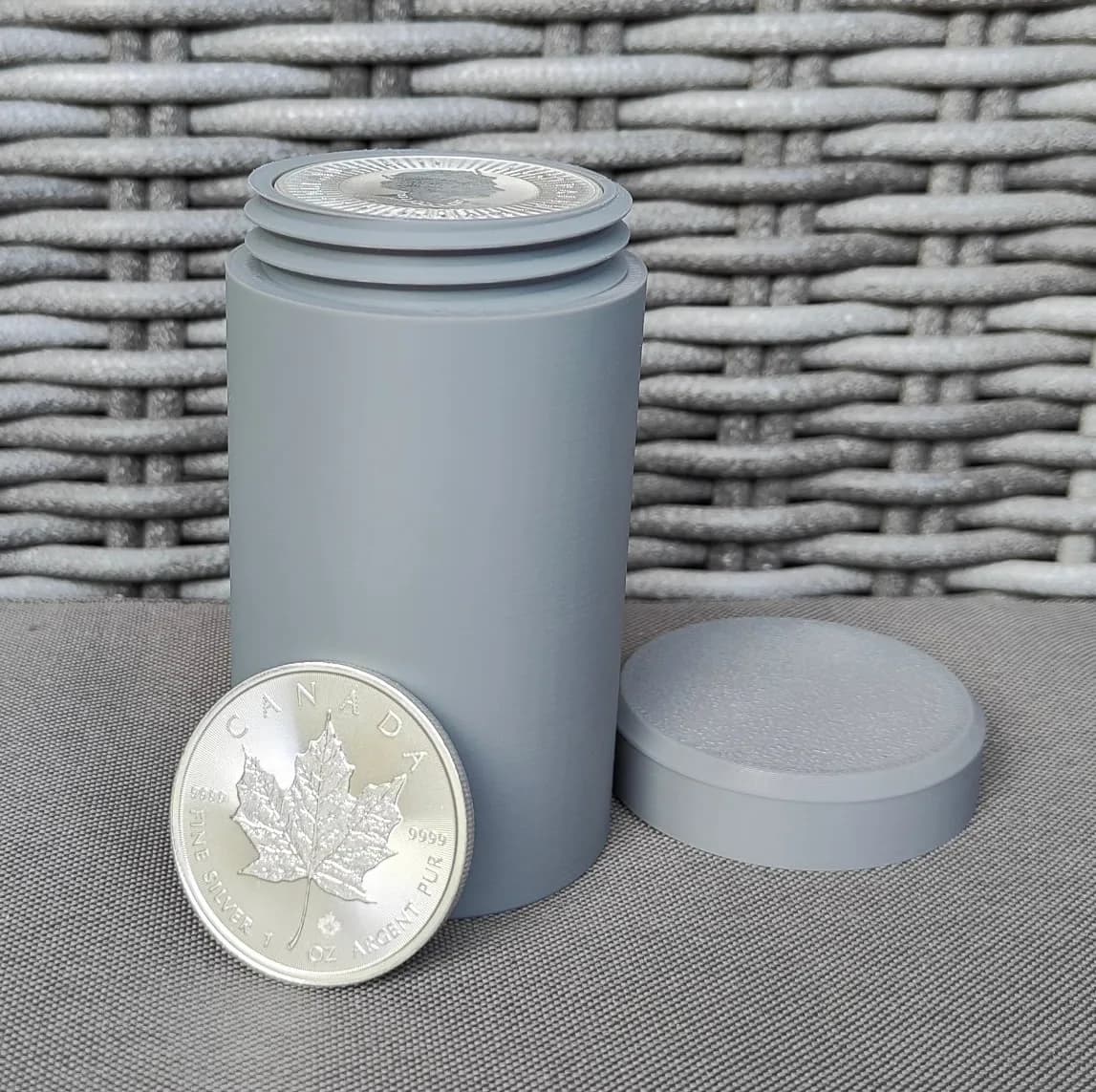 Münztube für 25x 1 Oz Silbermünzen - 39mm Bild 4