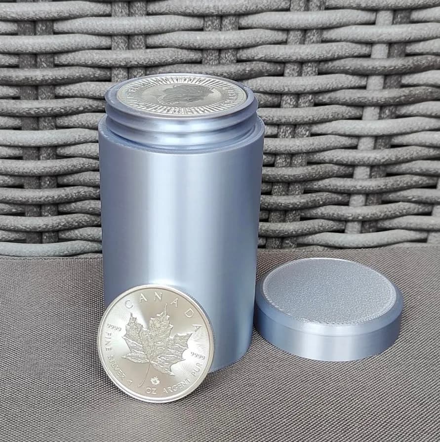 Münztube für 25x 1 Oz Silbermünzen - 39mm Bild 10