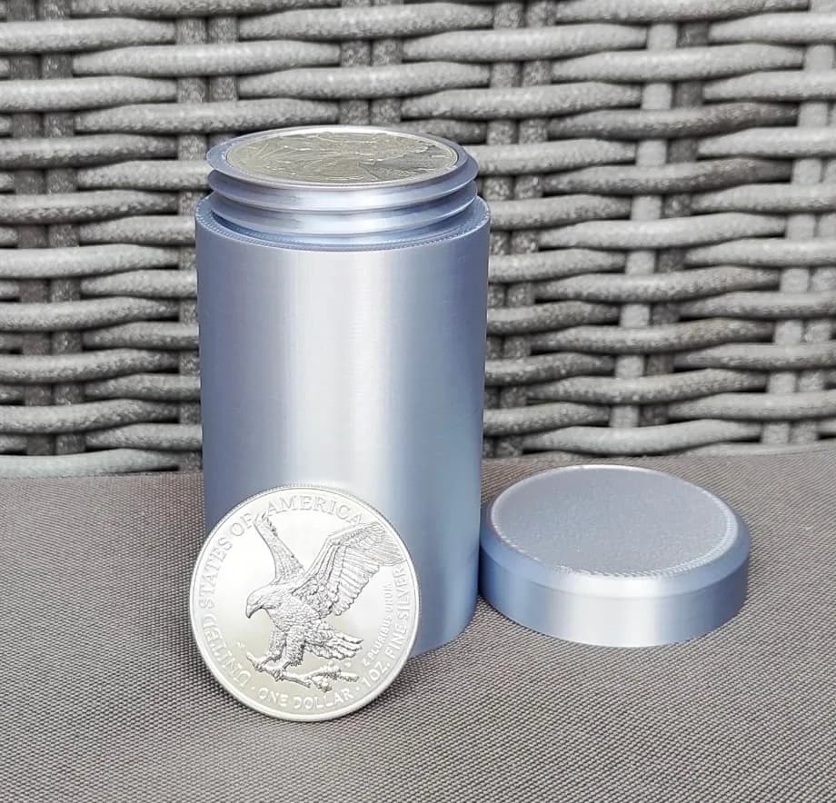 Münztube für 25x 1 Oz Silbermünzen - 40,6mm Bild 10