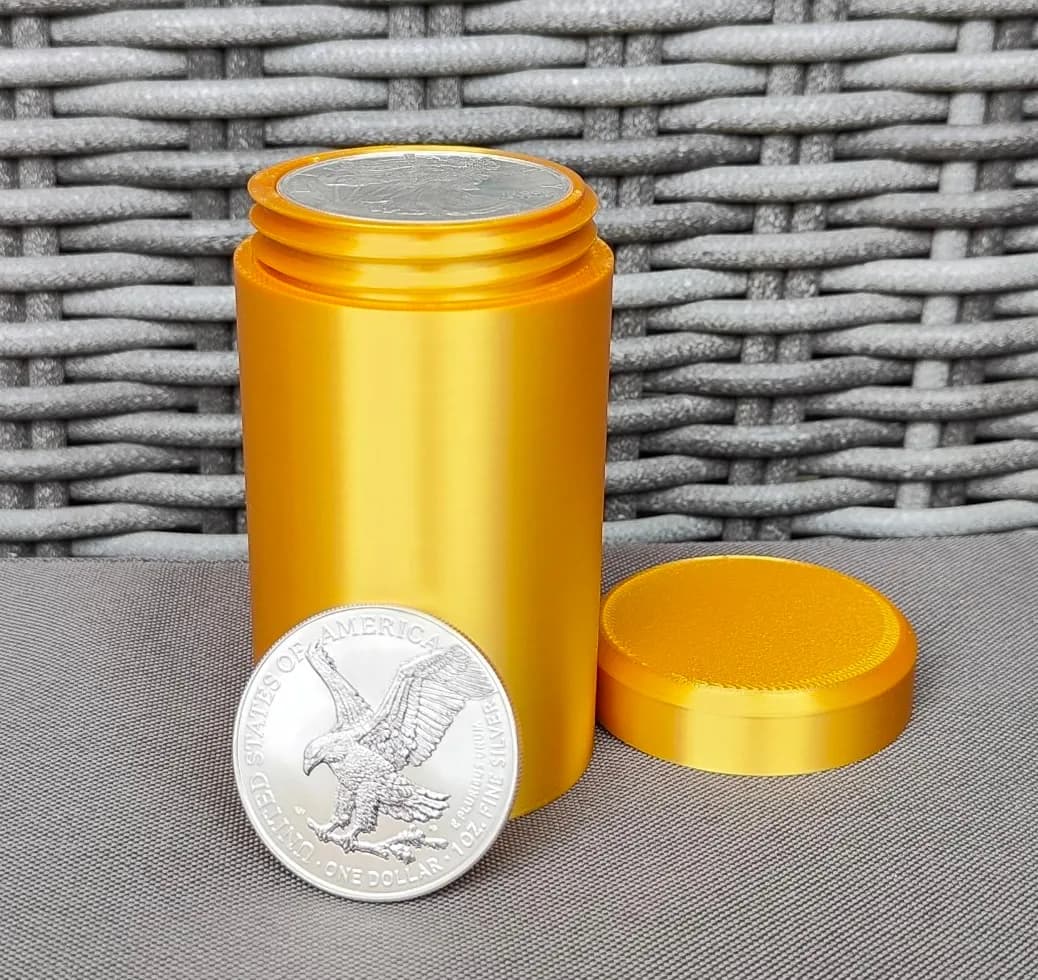 Münztube für 25x 1 Oz Silbermünzen - 40,6mm Bild 8