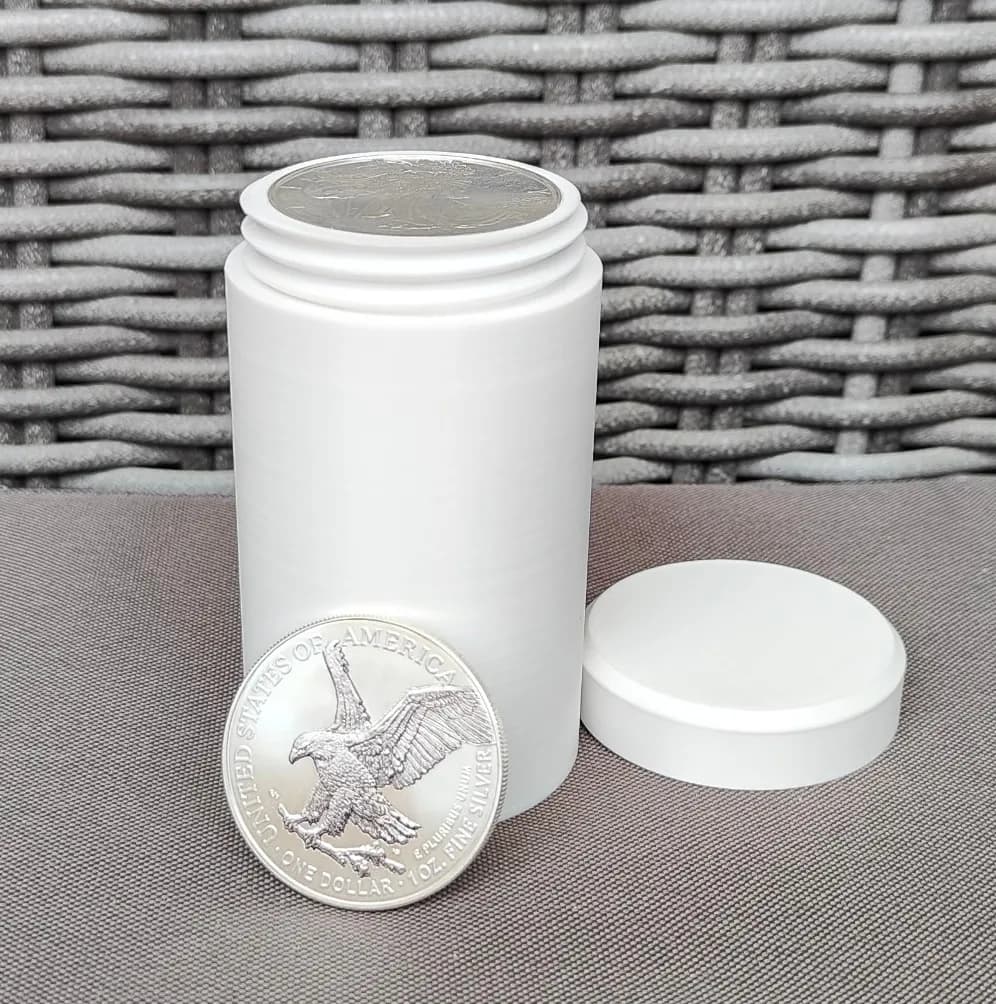 Münztube für 25x 1 Oz Silbermünzen - 40,6mm Bild 6