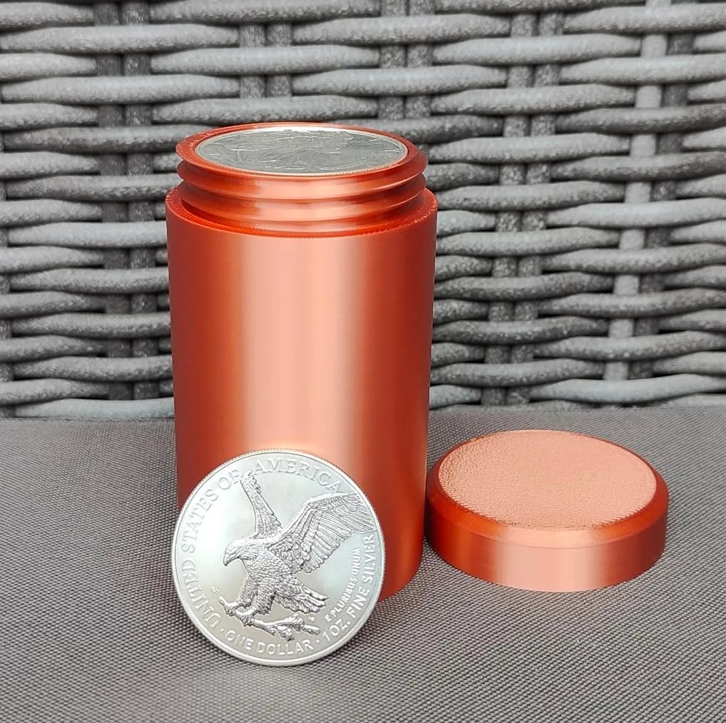 Münztube für 25x 1 Oz Silbermünzen - 40,6mm Bild 12