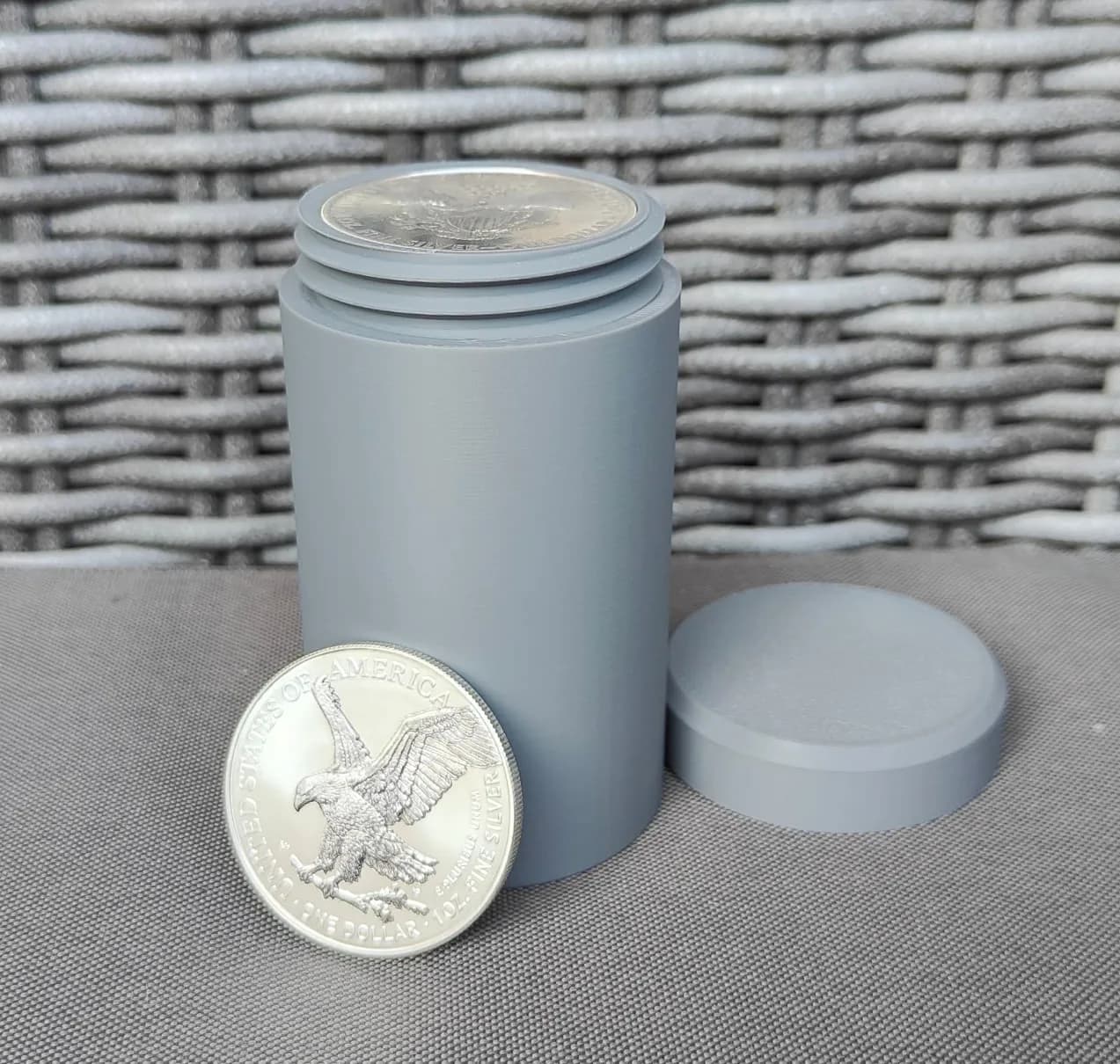 Münztube für 25x 1 Oz Silbermünzen - 40,6mm Bild 4