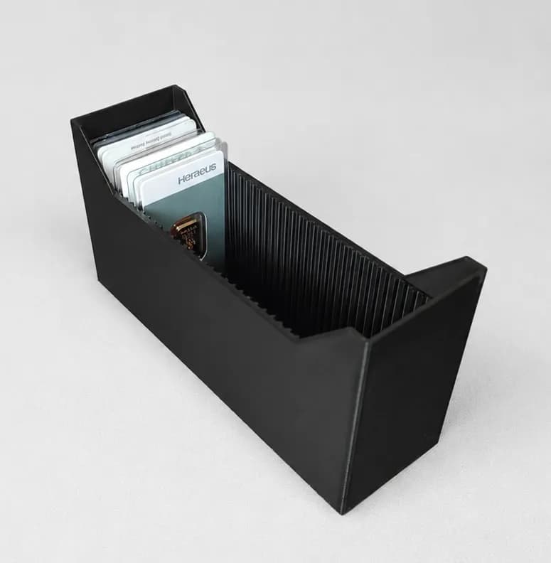Archivbox für 40x Goldbarren im Blister, Hochformat