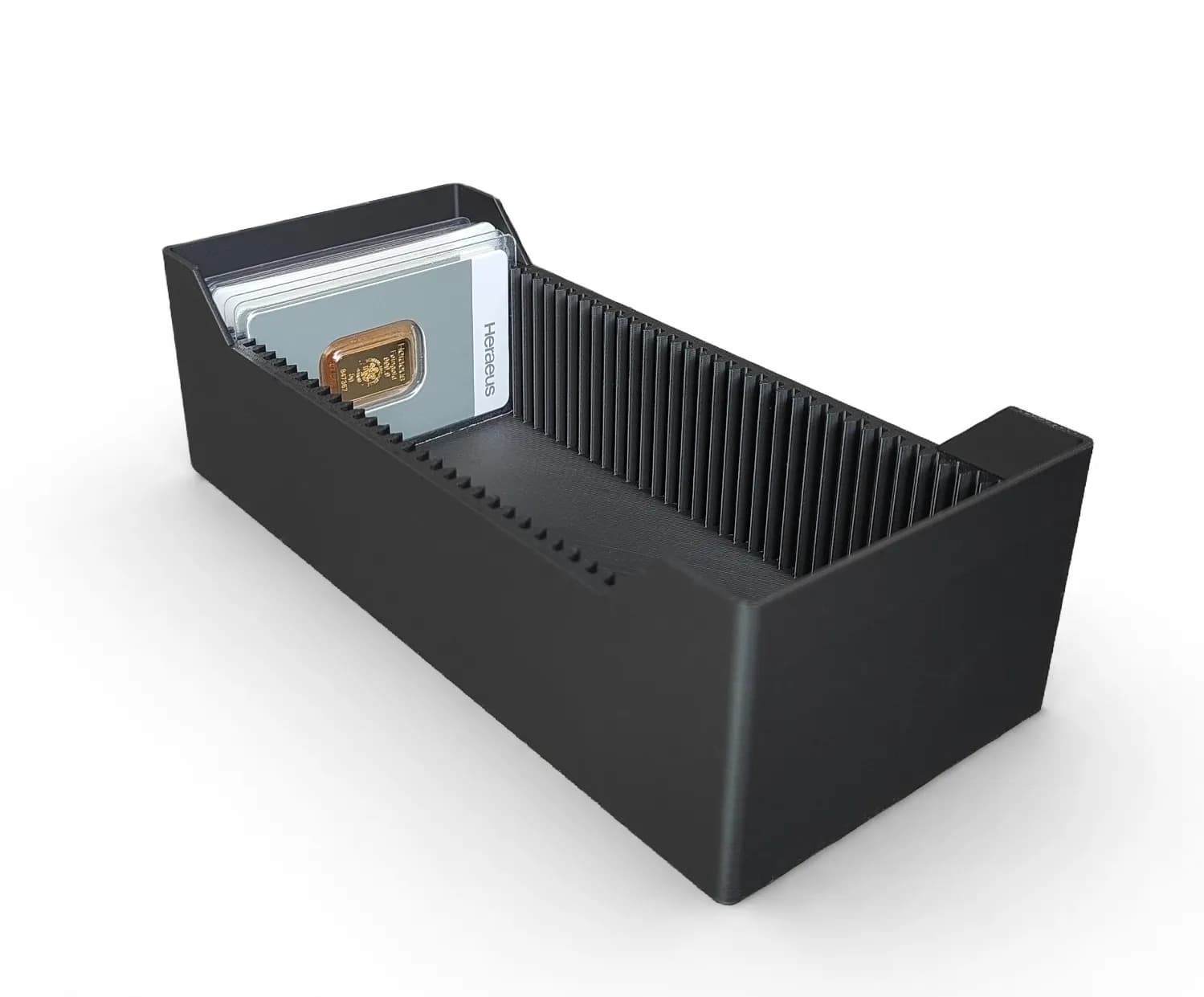 Archivbox für 40x Goldbarren im Blister, Querformat