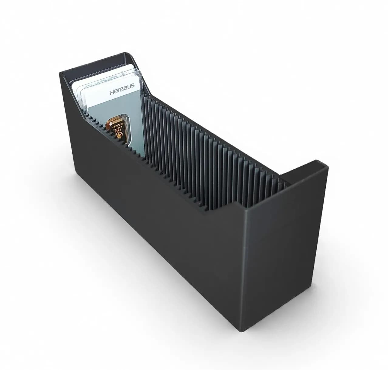 Archivbox für 40x Goldbarren im Blister, Hochformat